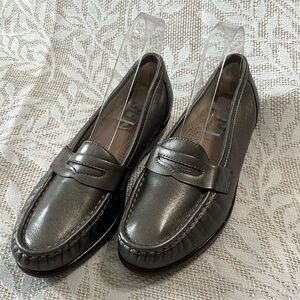 SAS‎ Tripad Comfort Pewter Leather Penny Loafer Size 7.5N